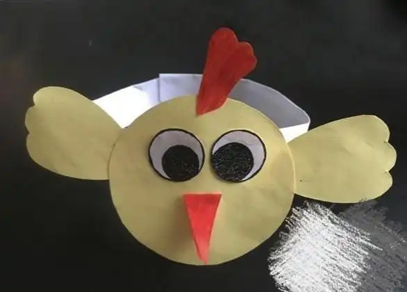 活动准备:母鸡,小鸡头饰,图片.