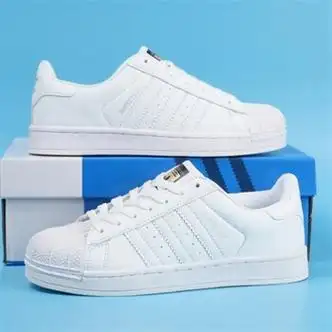 阿迪达斯春夏季板鞋小白鞋女鞋情侣透气运动鞋休闲男鞋1558白色40