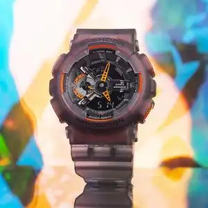 casio卡西欧电冰之韧手表男gshock冰韧系列男女运动透明表ga110ls