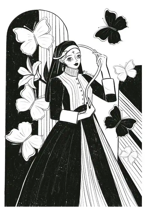 黑白童话系列|插画|创作习作|搁浅geqian - 原创作品 - 站酷 (zcool)