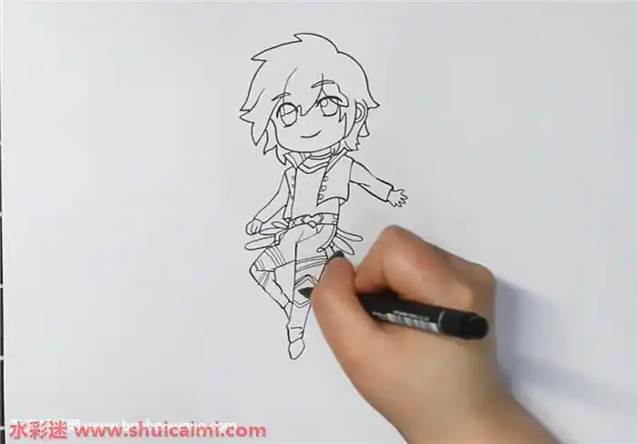 斗罗大陆唐三怎么画斗罗大陆唐三简笔画图片