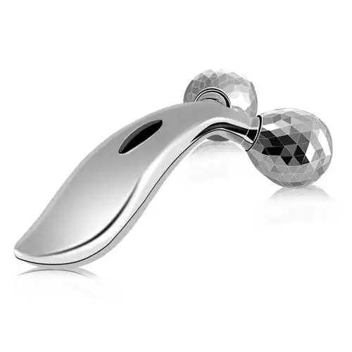 面部按摩器仪v脸部 瘦脸神器双下巴提拉紧致溶脂黄金棒滚轮式手动