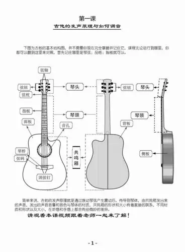 吉他入门教程 / 第一课