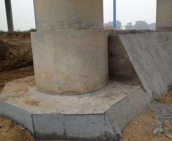 桥梁钢筋混凝土墩台施工的工艺流程钢板箍钢筋混凝土墩柱施工应符合