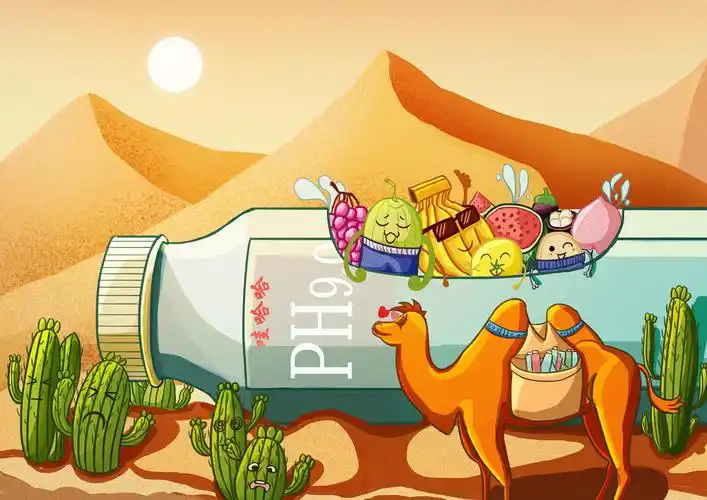 娃哈哈苏打水插画创作|插画|商业插画|幕夏孟秋 - 原创作品 - 站酷