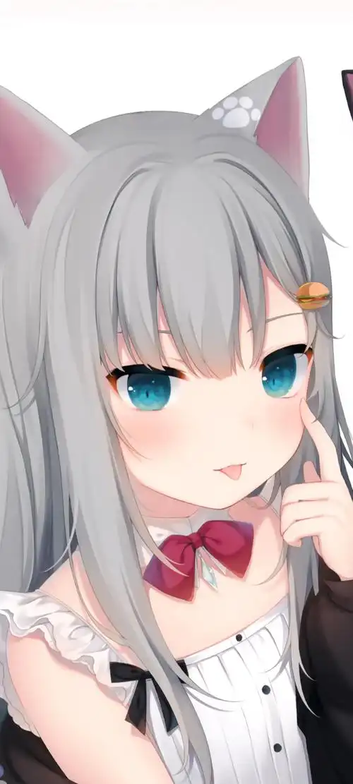 猫羽雫蓝色眼睛动漫女生手机壁纸