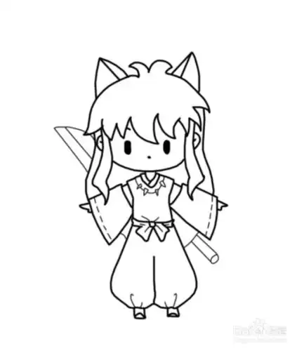 犬夜叉系列简笔画