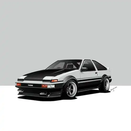 头文字d toyota丰田 ae86