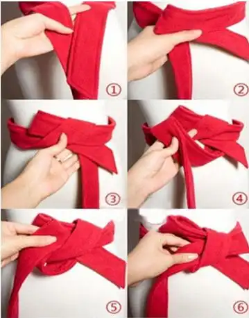 风衣腰带系法图解 风衣蝴蝶结的系法图解