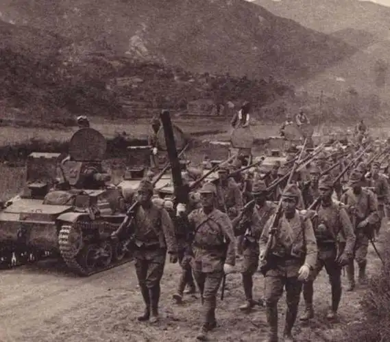 珍贵历史老照片 罕见的侵华日军作战图 - 疯狂的日本 - 抗日战争纪念