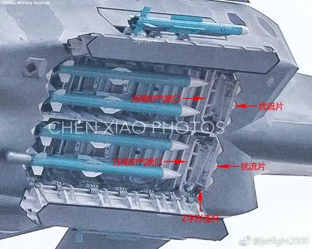 我歼20首创一设计连f22也没有挂载空空导弹威力超强