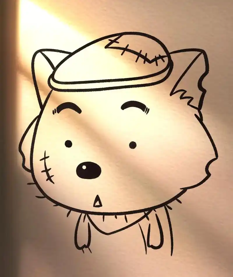 挑战100个简笔画第七天 呆萌灰太狼还不会画吗?快学起来~ - 抖音