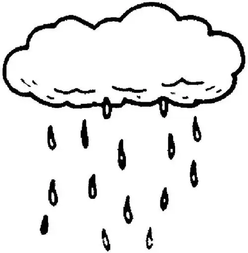 云朵简笔画下雨的云朵简笔画图片2