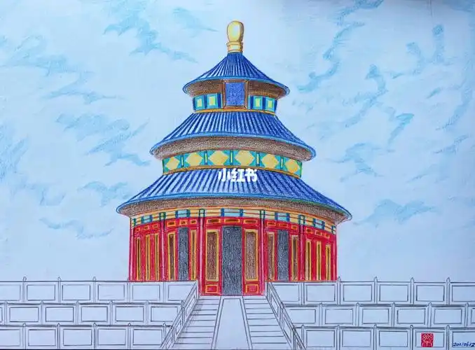 天坛祈年殿_绘画_文化_绘画