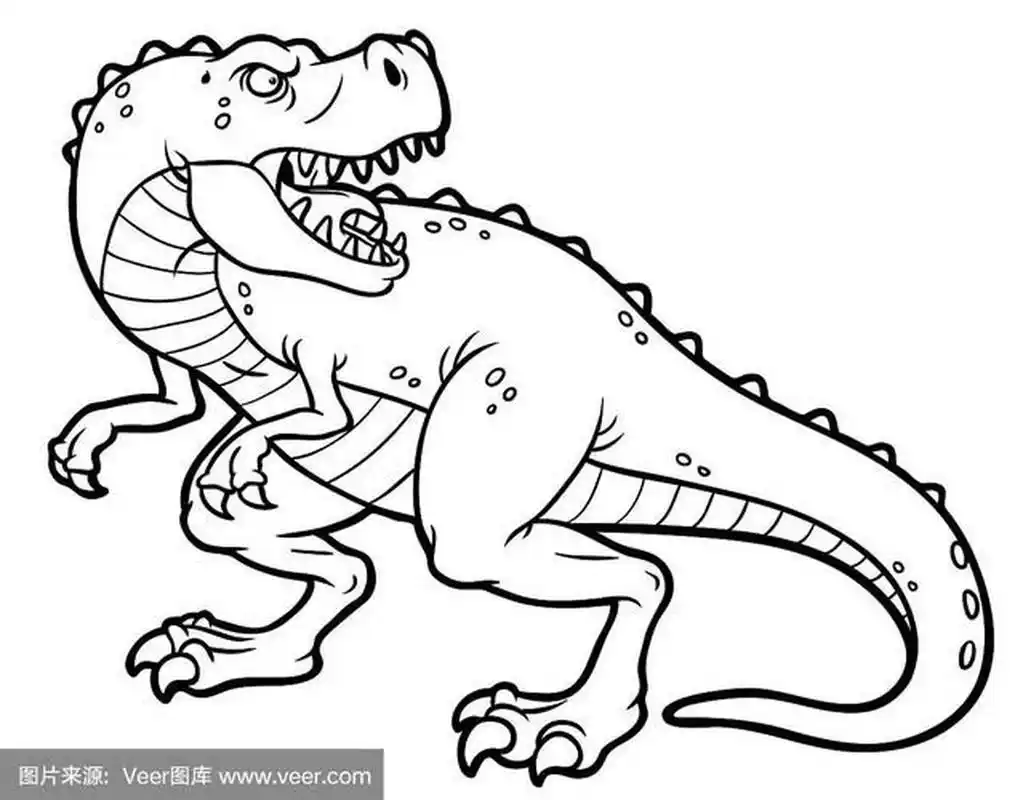 霸王龙所以简单画法 霸王龙所以简单画法