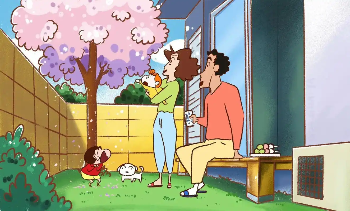 一家人,一年四季都要好好在一起哦 #蜡笔小新 #壁纸 - 抖音