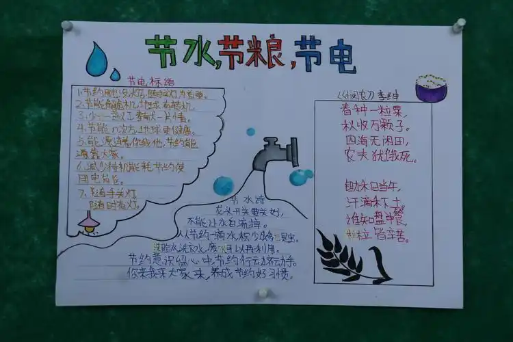 学生们自己制作的手抄报