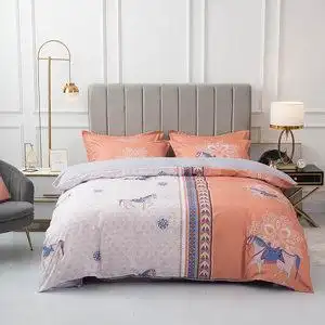 植物羊绒棉磨毛加厚四件套图片