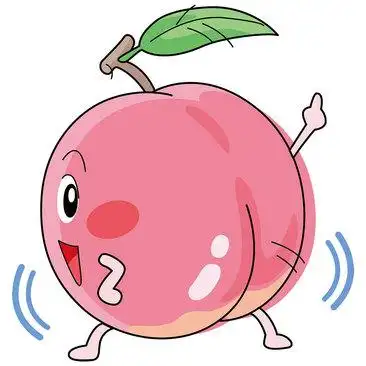 桃子插画设计元素