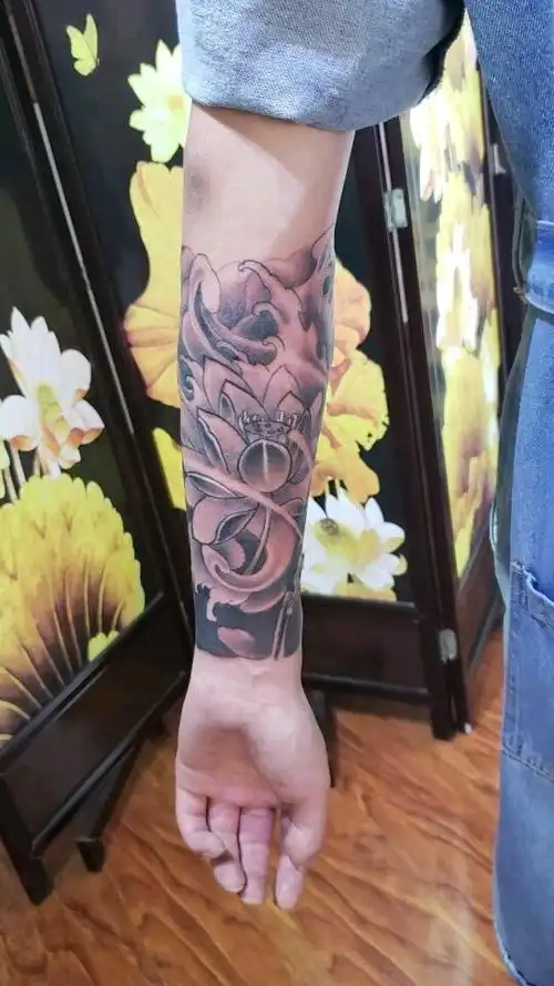 包小臂_纹身图案手稿图片_老建的纹身作品集