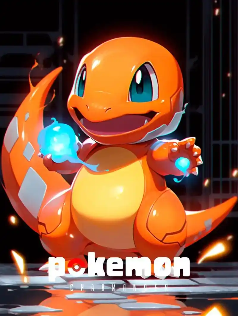 小火龙来了.#宠物小精灵 #神奇宝贝 #欢迎取图 #ai绘画 - 抖音