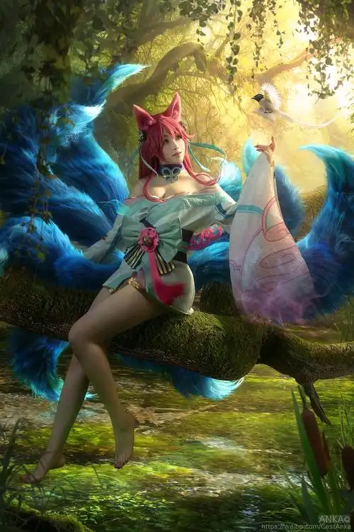 cosplay英雄联盟灵魂莲华阿狸