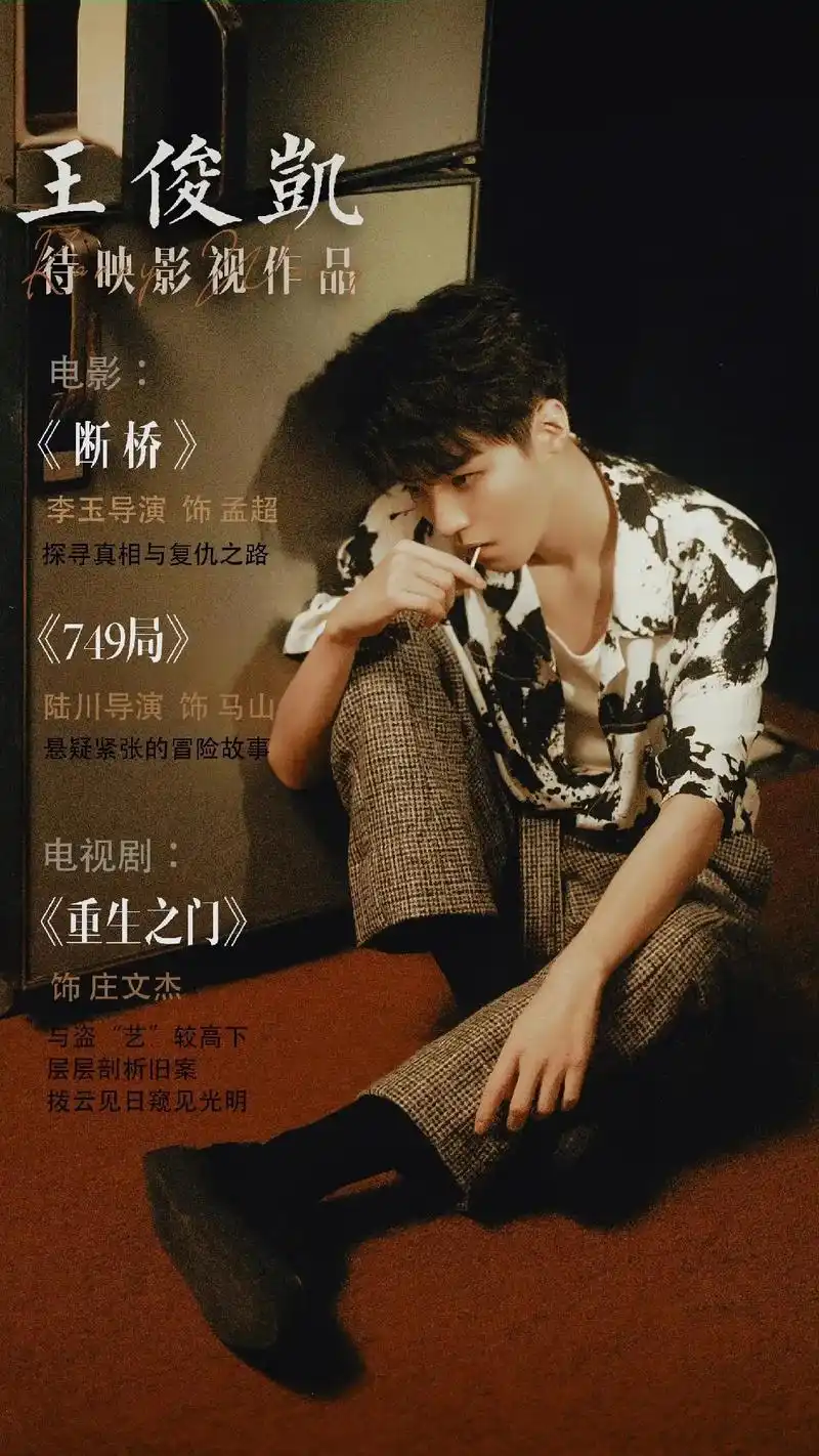 海报质感直接拿捏住@电影断桥 @网剧重生之门 #王俊凯电影断 - 抖音