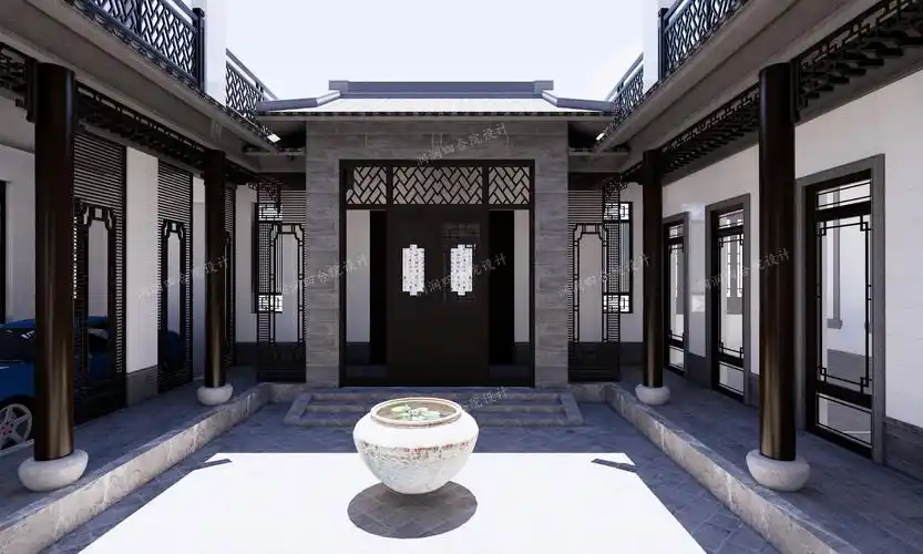 6米,兄弟联排的两层现代苏式四合院