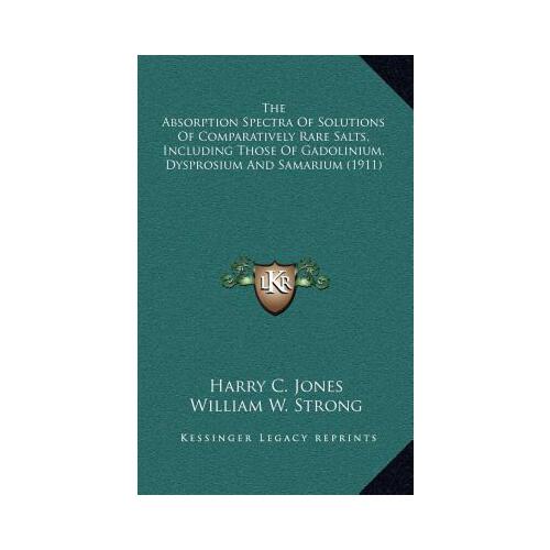 【预订】the absorption spectra of solutions of comparatively