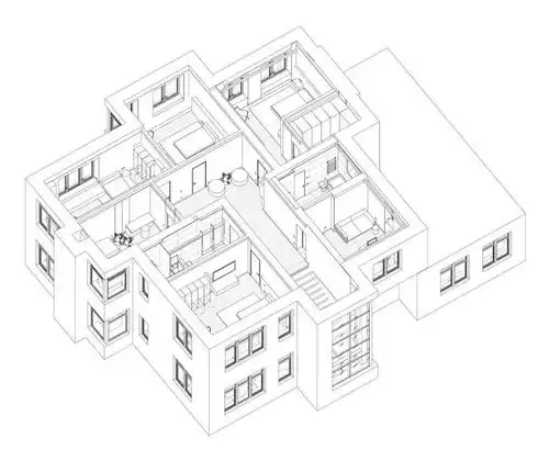 440㎡复式大宅,不可思议的细节!_立体图