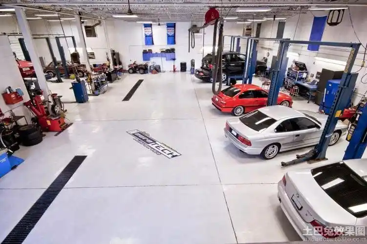 大型汽车美容店装修效果图