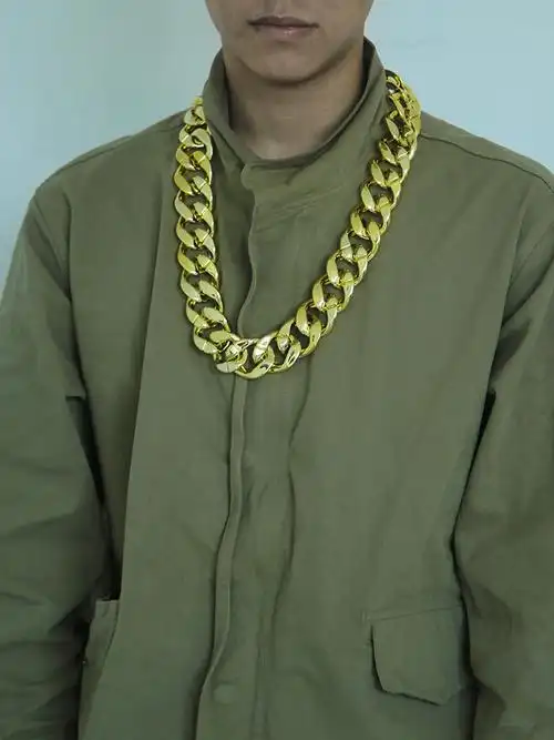 仿真土豪大金链子社会人塑料男粗夸张道具墨镜假合金项链-阿里巴巴