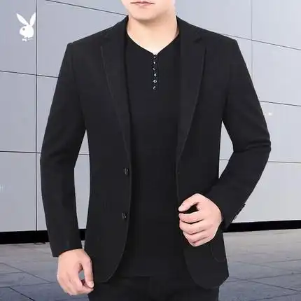 京东商城唯品会特卖男装花花公子17秋新款中年男士商务西服外套男_不