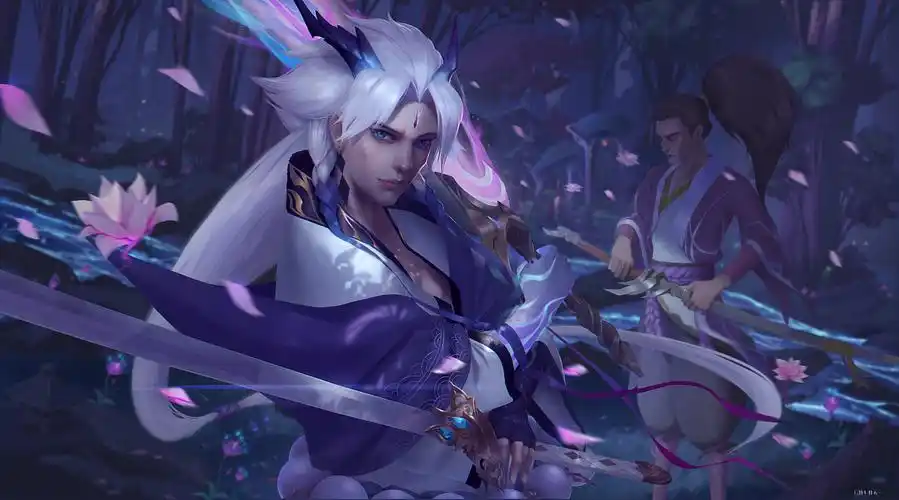 灵魂莲华 永恩 《兄弟的重逢》艺术同人|插画|游戏原画|_qihang