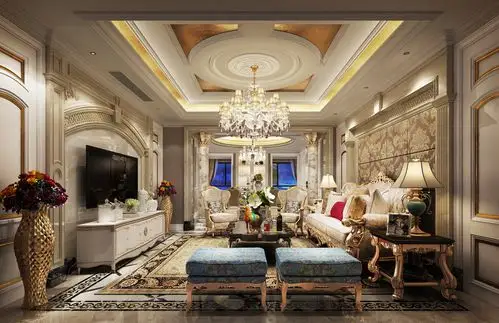 200平欧式复式楼三房简欧装修案例-红星美凯龙设计机构案例网