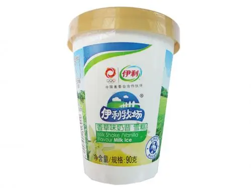 伊利牧场香草味奶昔雪糕