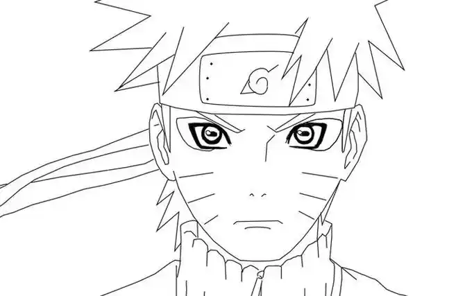 火影忍者中的漩涡鸣人卡通简笔画简笔画大全