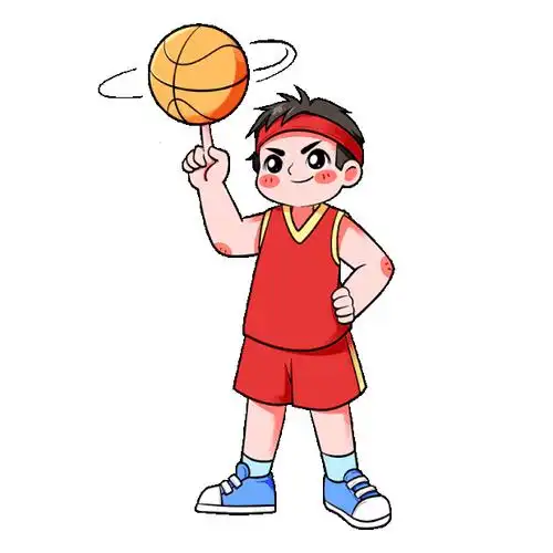 开学季打篮球男孩卡通动图gif