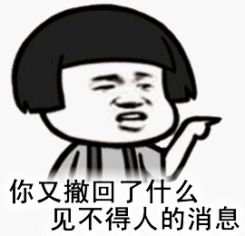 撤回消息的动图文字表情包第二弹