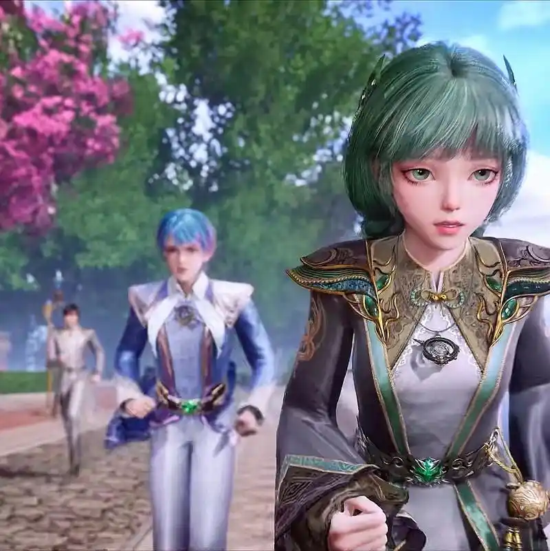 在《斗罗大陆2绝世唐门》的动画中,萧萧宛如一颗闪烁的星辰,低调地