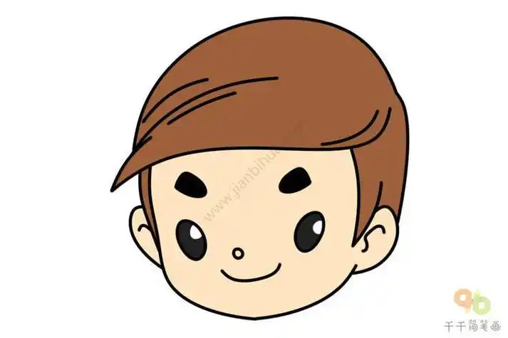 人物肖像简笔画儿童画