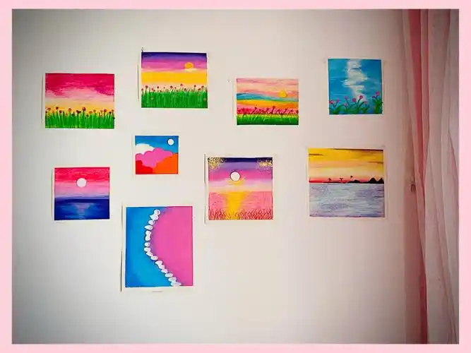 蜡笔画初学者风景画