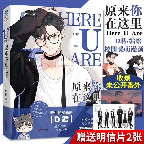 原来你在这里 网络原名here u are漫画家d君编绘 明信片 全新番外