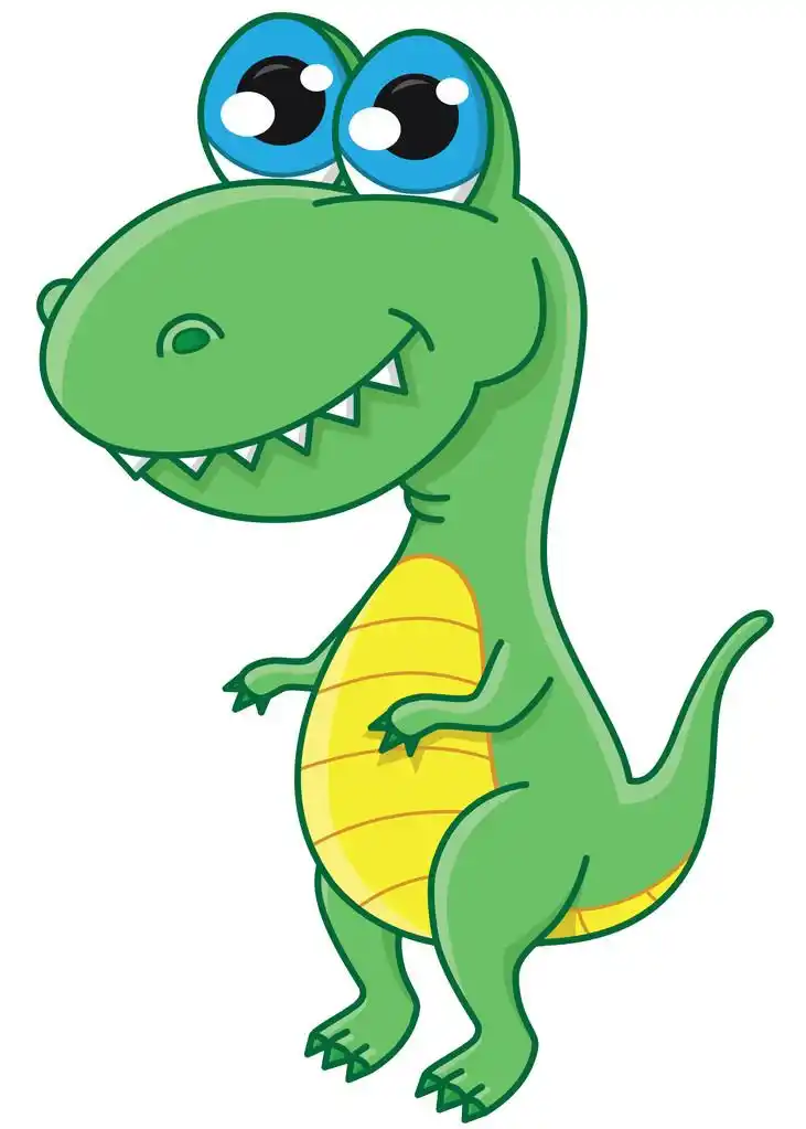 可爱恐龙,可爱卡通恐龙矢量插画