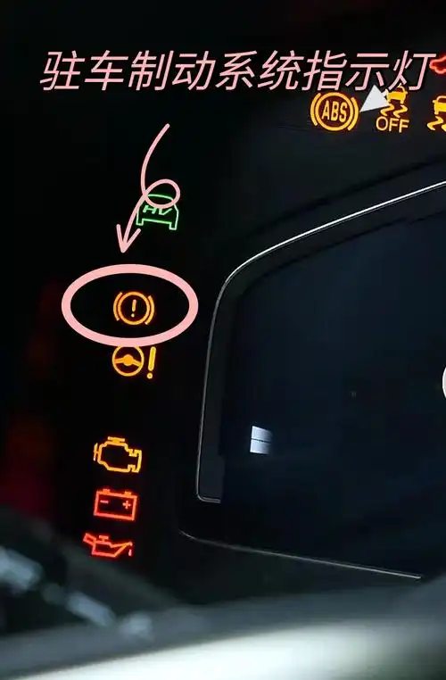 本田crv混动版什么情况下驻车制动系统指示灯点亮呈琥珀色