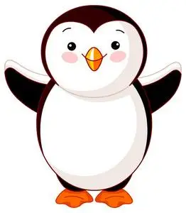 可爱情侣小企鹅图片