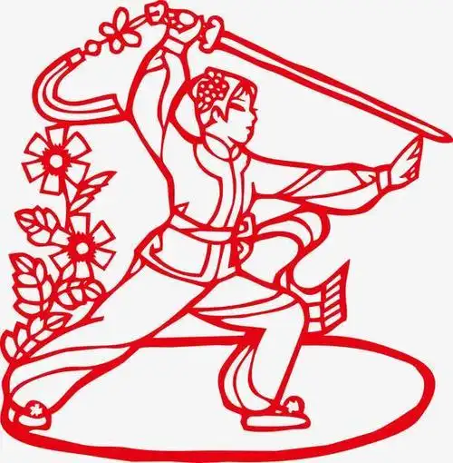 民俗人物剪纸地位 手工剪纸图片大全简单-普车都