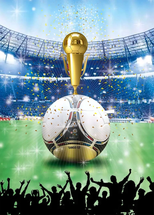 创意时尚激情足球赛背景素材