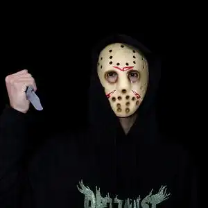 万圣节弗莱迪大战杰森cos装扮法老同款面具树脂影视周边恐怖道具