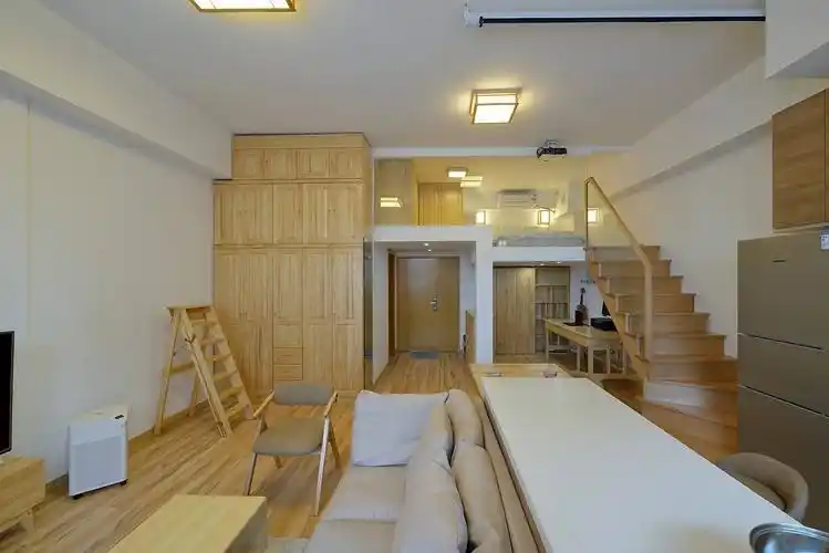 90平北欧风格小面积跃层装修效果图